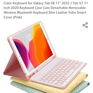 Samsung Galaxy Tab S8 Case with Bluetooth Keyboars